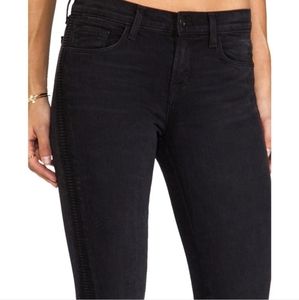 J Brand. Liberty Graphite Side-Pleated Jeans. Size 25.